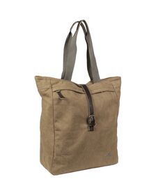 Canvas shopper camel