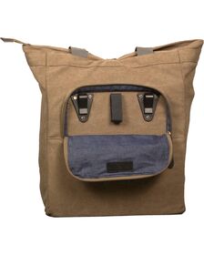 Canvas shopper camel