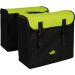 Greenlands fietstas dubbel zwart/lime