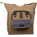 Canvas shopper camel
